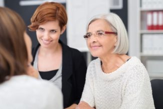 Two ladies in a group session